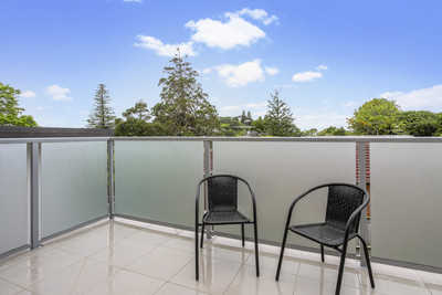 North-facing apartment