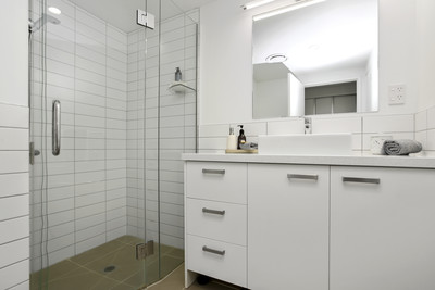 North-facing apartment